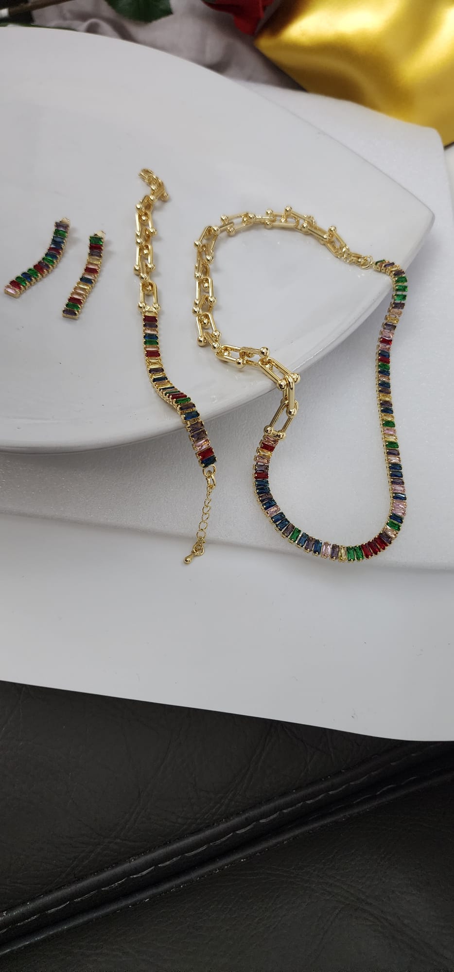 the rainbow luxe link set